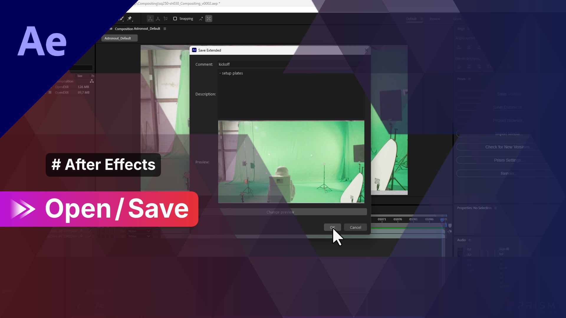 [Thumbnail: After Effects - Open / Save]