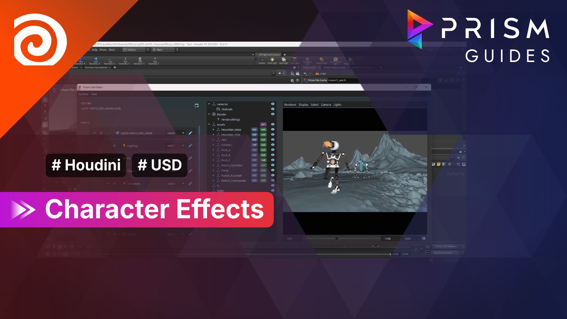 [Thumbnail: Houdini-USD - Character Effects]