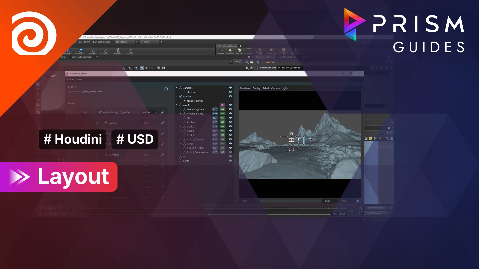 [Thumbnail: Houdini-USD - Layout]