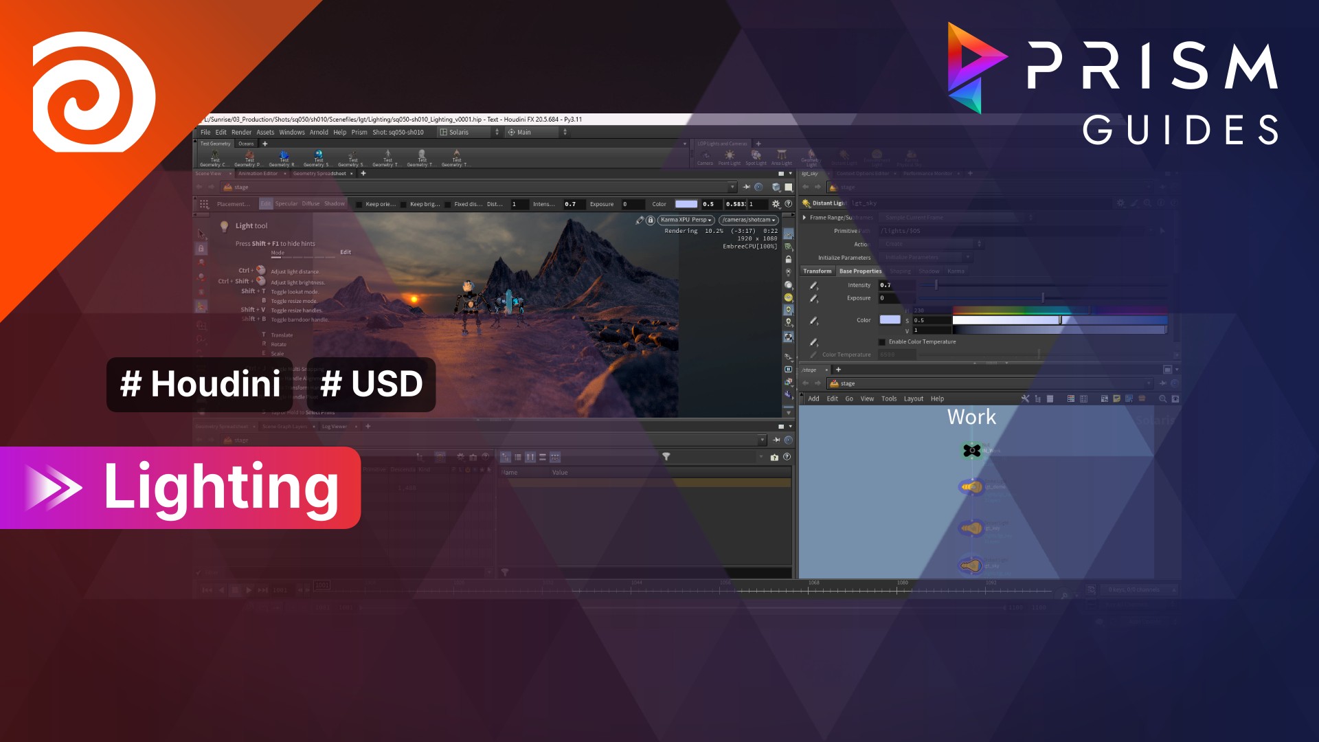 [Thumbnail: Houdini-USD - Lighting]