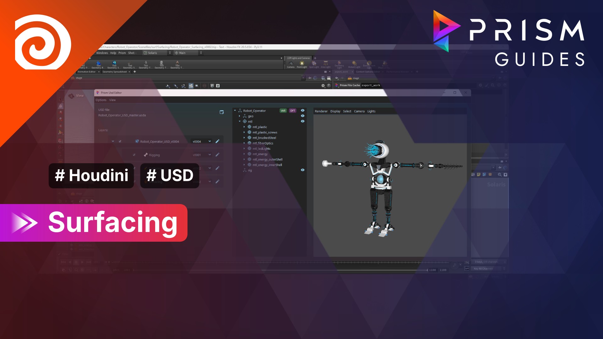 [Thumbnail: Houdini-USD - Surfacing]