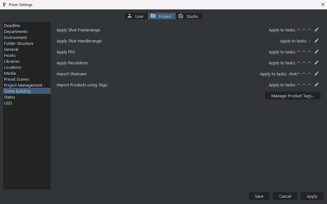 [Scene Building - Project Settings]