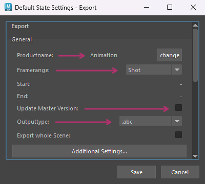 [Maya-Alembic - Export State for Animation]