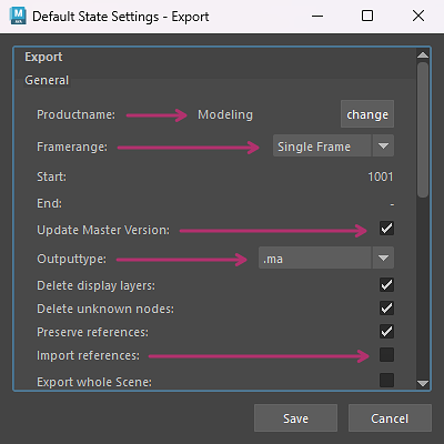 [Maya-Alembic - Export State for Assets]