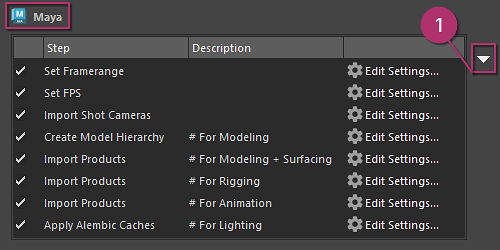 [Maya-Alembic - Scene Building Settings]