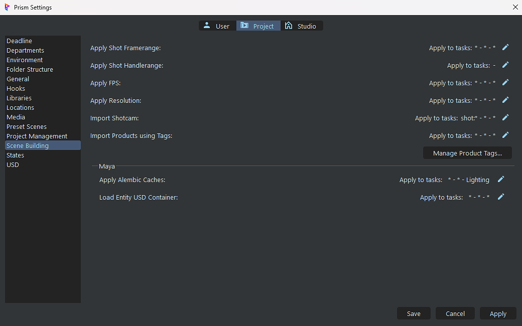 [Scene Building - Maya Settings]