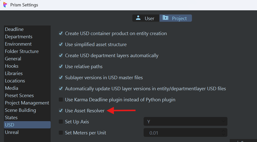 [USD Asset Resolver - Project Settings]