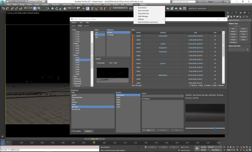 Features PrismPipeline