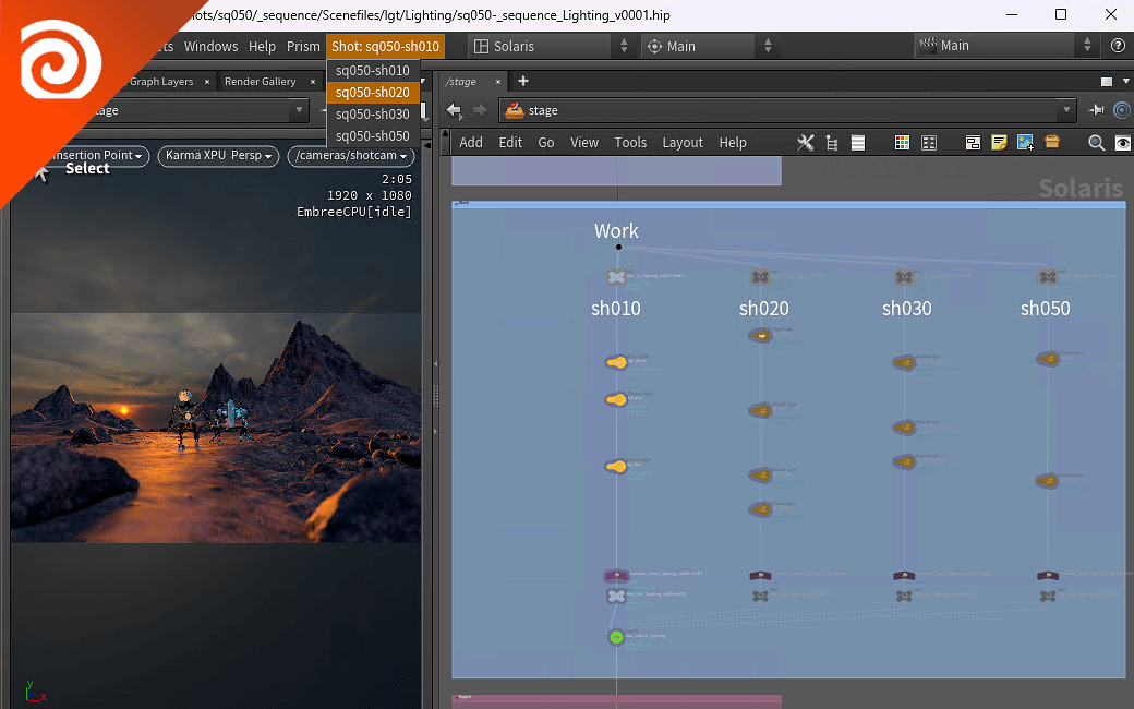 OpenUSD - MultiShotLighting