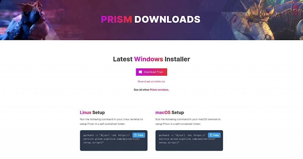 Downloads | Prism Pipeline
